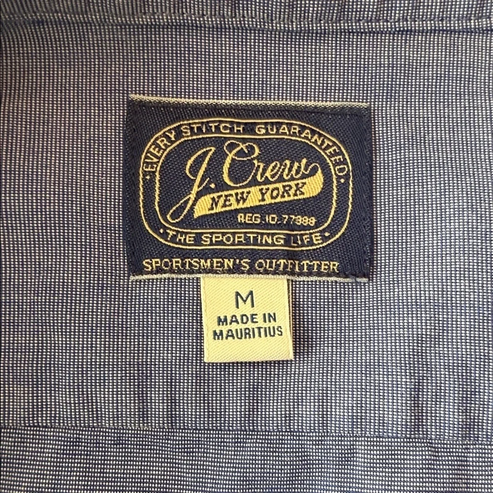 J. Crew Blue Casual Button-Down Shirt